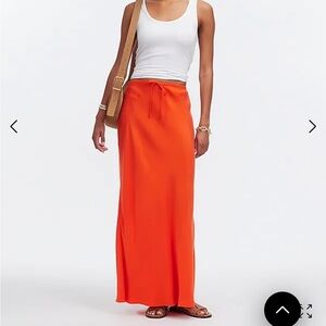 Madewell Tie-waist slip skirt in cupro blend